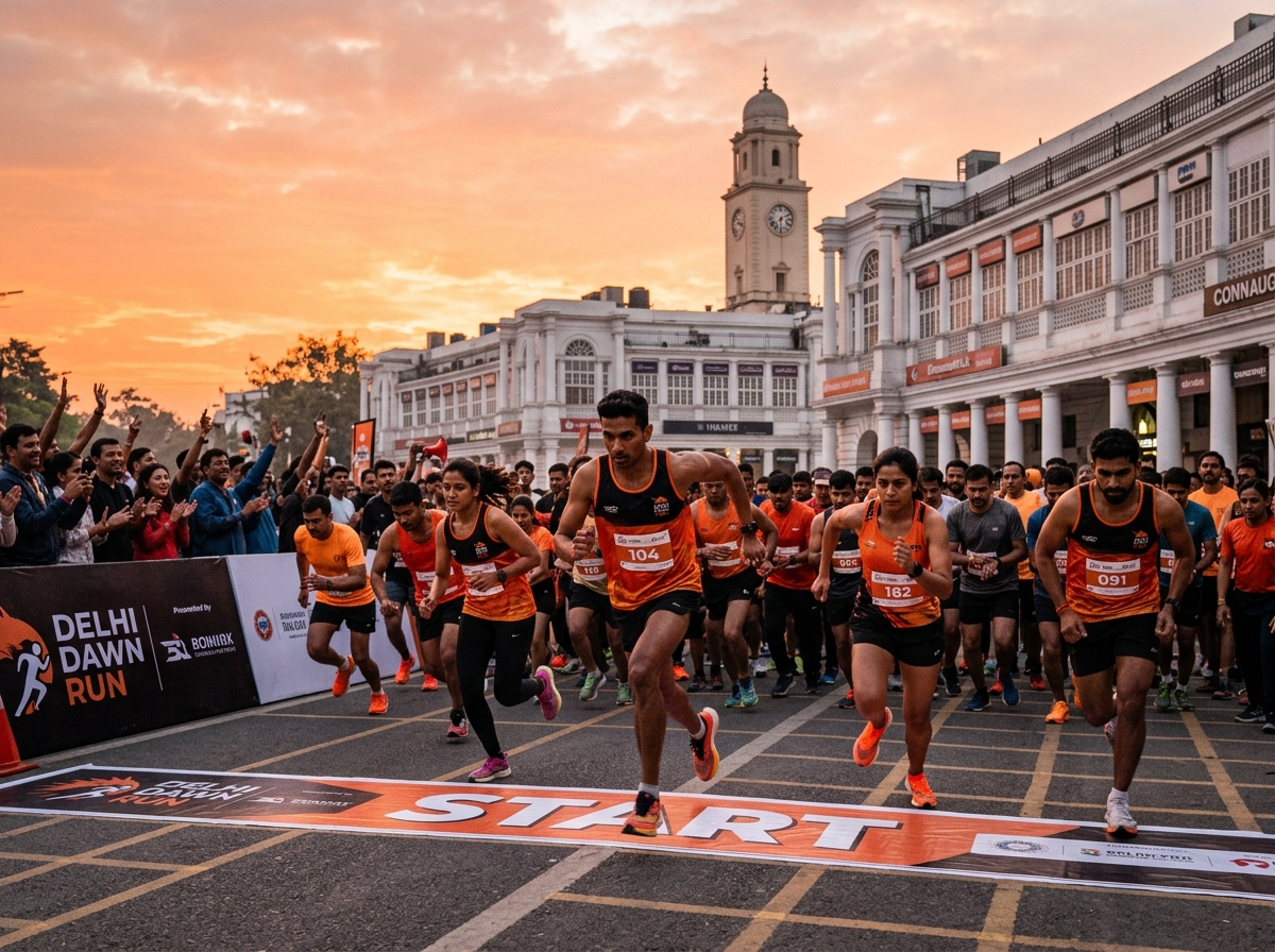 Delhi Dawn Run — Connaught Place